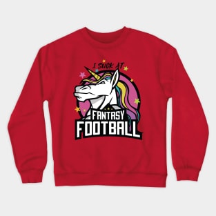 Funny Unicorn Fantasy Football Graphic Design Crewneck Sweatshirt